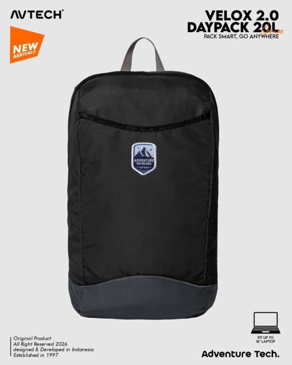 AVTECH - Daypack Velox Tas Ransel Laptop Harian Sekolah Kerja Travel Bag Lifestyle 20 Liter