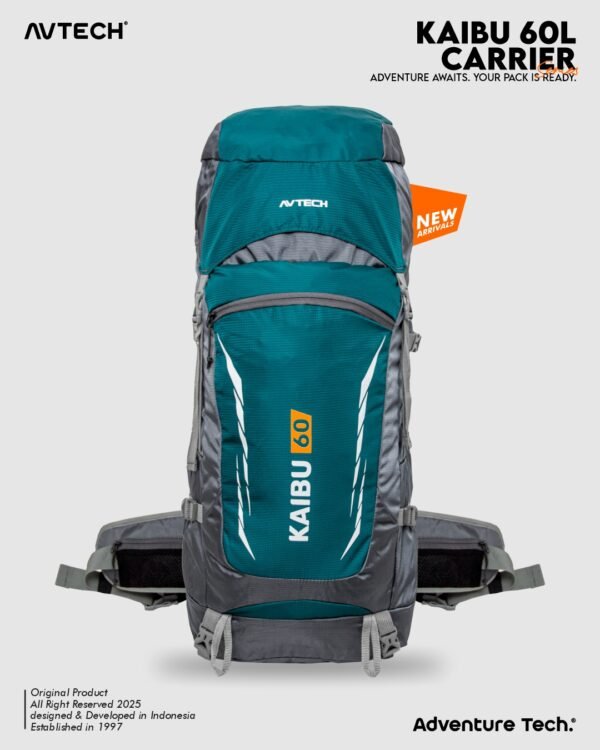 AVTECH - Tas Ransel Carrier Keril Gunung Backpack Hiking Camping Outdoor 60 Liter - KAIBU 60