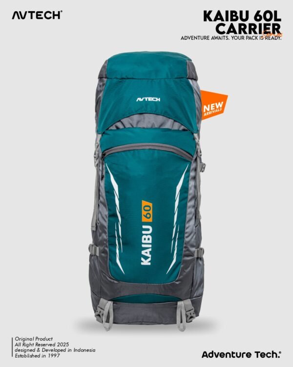 AVTECH - Tas Ransel Carrier Keril Gunung Backpack Hiking Camping Outdoor 60 Liter - KAIBU 60