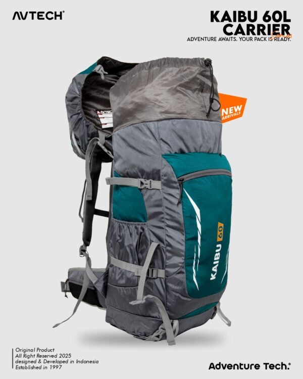 AVTECH - Tas Ransel Carrier Keril Gunung Backpack Hiking Camping Outdoor 60 Liter - KAIBU 60