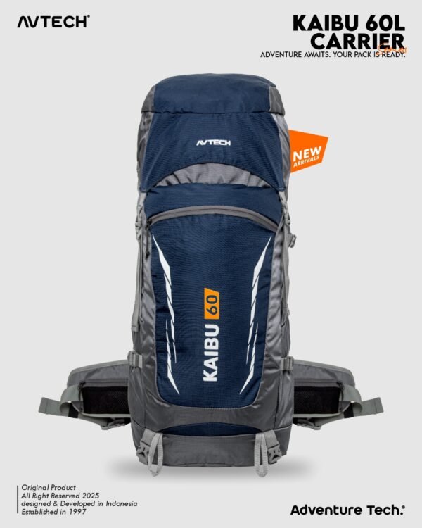 AVTECH - Tas Ransel Carrier Keril Gunung Backpack Hiking Camping Outdoor 60 Liter - KAIBU 60