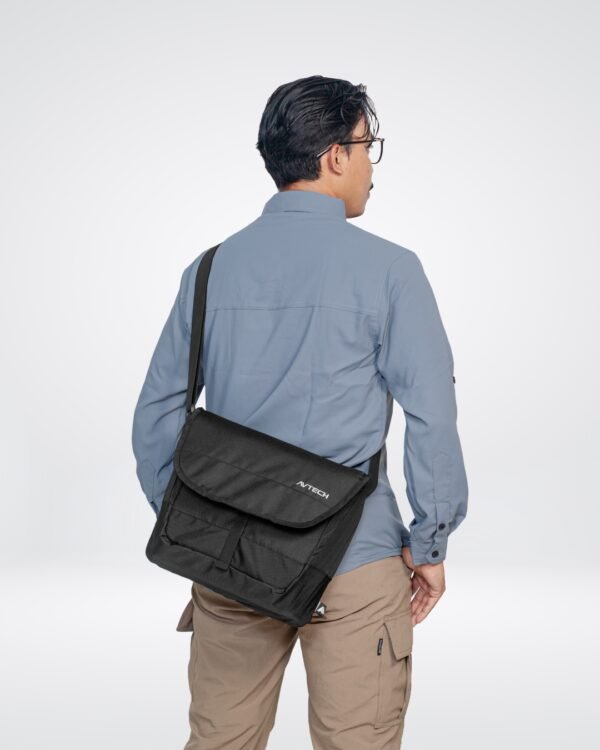 1 AVTECH - Tas Selempang Sling Bag Laptop Kerja Kuliah Harian Travel Outdoor Lifestyle - MYDAS 10