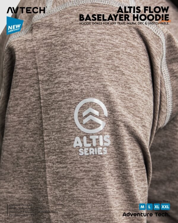 AVTECH - Baselayer Pria Wanita Lengan Panjang Olahraga Outdoor Dry Fit Face Covering Hoodie - ALTIS