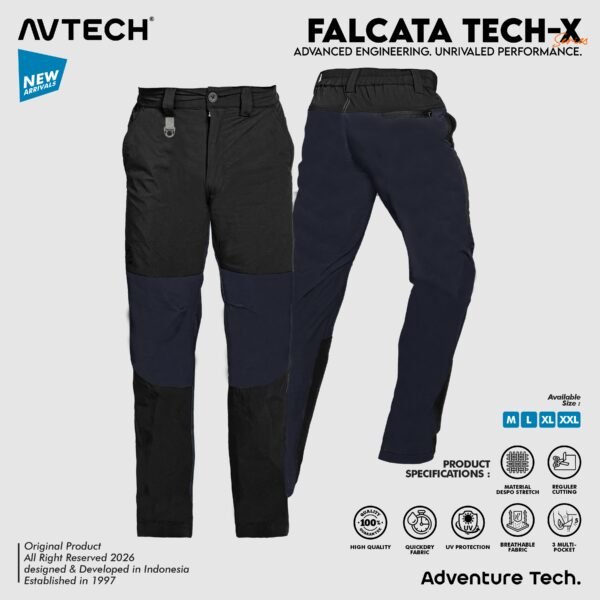 AVTECH - Celana Panjang Gunung Outdoor Hiking Travel Lifestyle Quick Dry Reguler Fit - FALCATA
