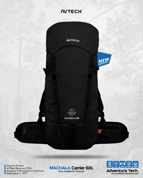 AVTECH - Tas Ransel Carrier Keril Gunung Backpack Hiking Camping Outdoor 60 Liter - MACHALA 60