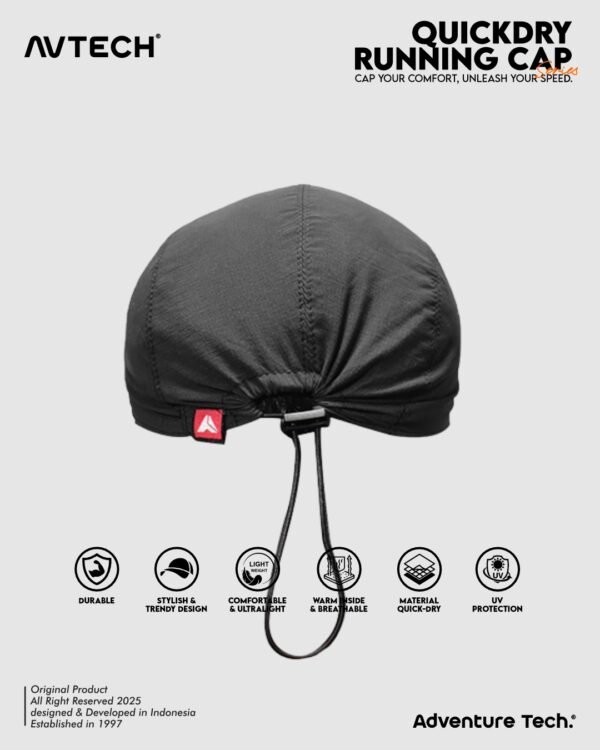 AVTECH - Topi Lari Olahraga Sepeda Outdoor Quick Dry All Size - RUNNING CAP