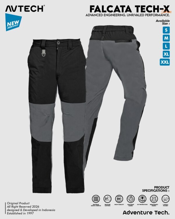 2 AVTECH - Celana Panjang Gunung Outdoor Hiking Travel Lifestyle Quick Dry Reguler Fit - FALCATA