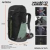 AVTECH - Tas Ransel Carrier Gunung Backpack Hiking Camping Outdoor Travel 45 Liter - MALABO 45
