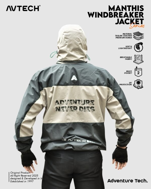 AVTECH - Jaket Windbreaker Manthis Water Repellent Gorpcore Outdoor Gunung Camping Motor Hujan