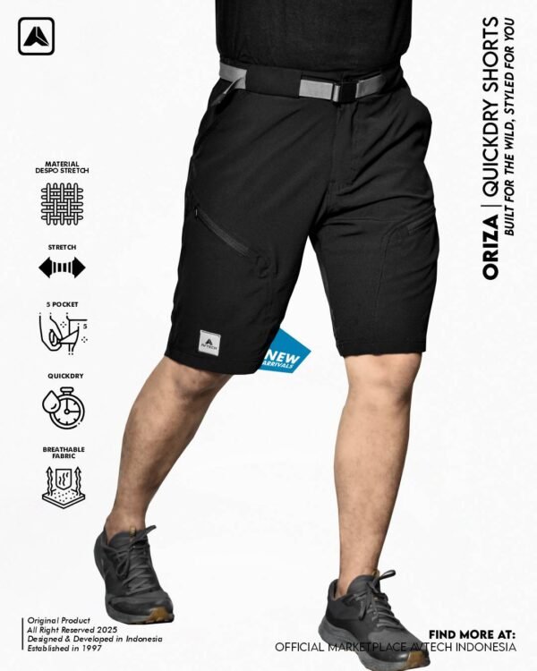 AVTECH - Celana Pendek Outdoor Short Hiking Gunung Trekking Sepeda Casual Harian Quick Dry - ORIZA