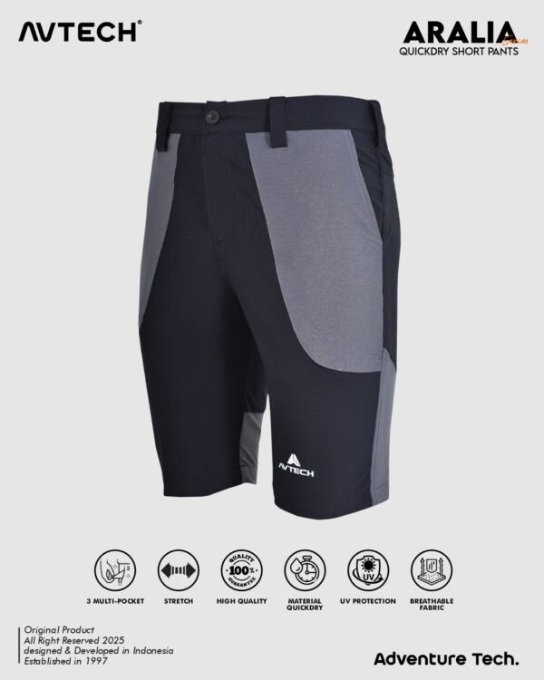 AVTECH - Celana Pendek Sepeda Outdoor Hiking Gunung Trekking Casual Harian Quick Dry - ARALIA