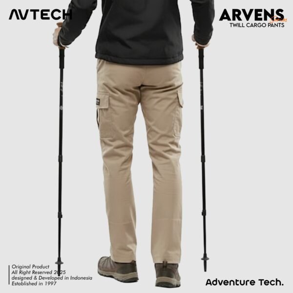 AVTECH - Celana Panjang Cargo Katun Gunung Outdoor Hiking Lifestyle Reguler Fit - ARVENS