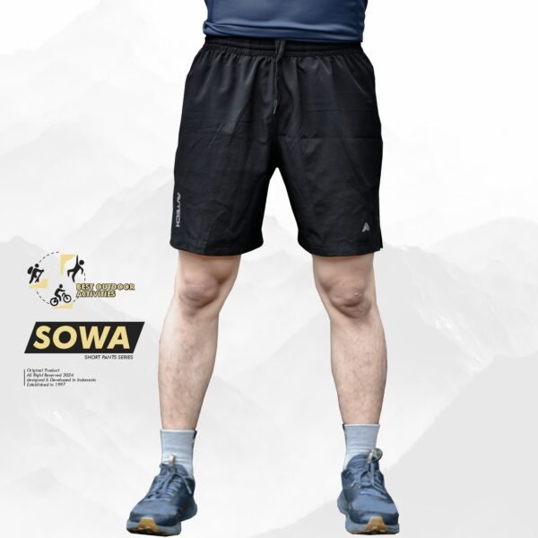 AVTECH - Celana Pendek Unisex Olahraga Lari Running Gym Outdoor Trekking Stretch Quick Dry - SOWA