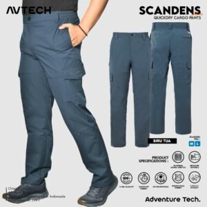 AVTECH - Celana Panjang Cargo Gunung Outdoor Kerja Lifestyle Quick Dry Reguler Fit - SCANDENS