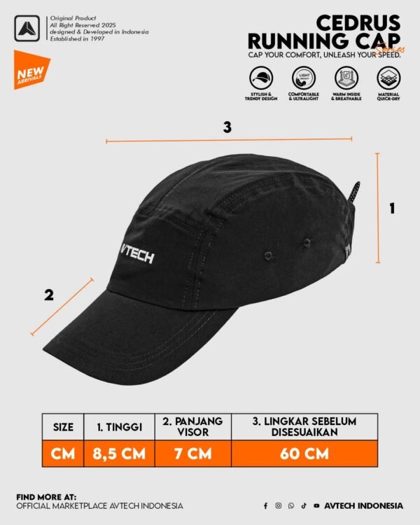5 Cedrus Running Cap
