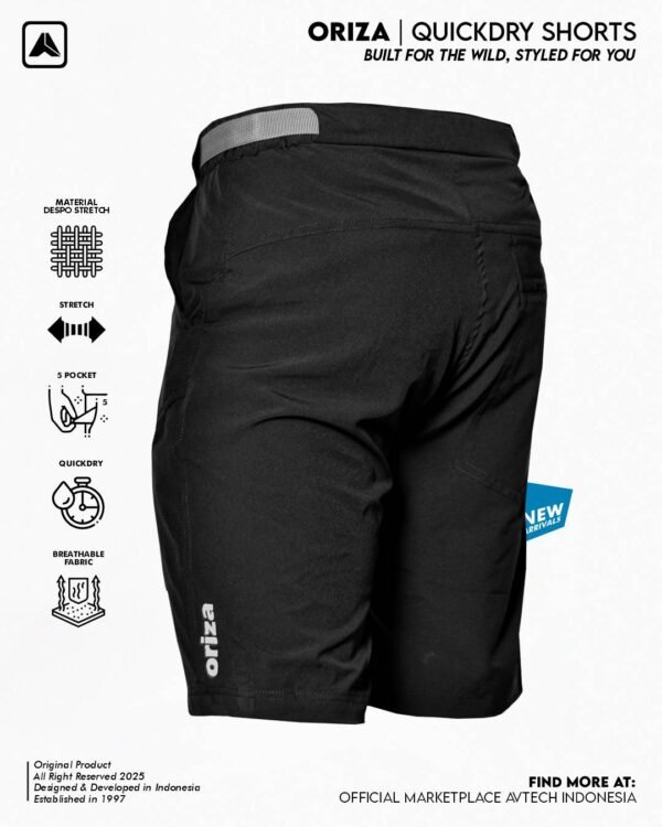 AVTECH - Celana Pendek Outdoor Short Hiking Gunung Trekking Sepeda Casual Harian Quick Dry - ORIZA