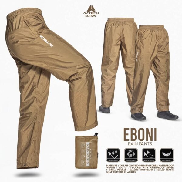 AVTECH - Celana Jas Hujan Rain Pants Ponco Waterproof Motor Outdoor All Size - EBONI