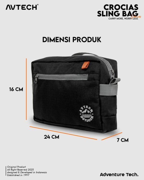 AVTECH - Tas Selempang Sling Shoulder Bag Crossbody Harian Outdoor Travel Lifestyle - CROCIAS