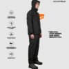 6 AVTECH - Jas Hujan Pria Wanita Raincoat Rainwear Mantel Outdoor Motor Waterproof Build Up - MOLUCCAS