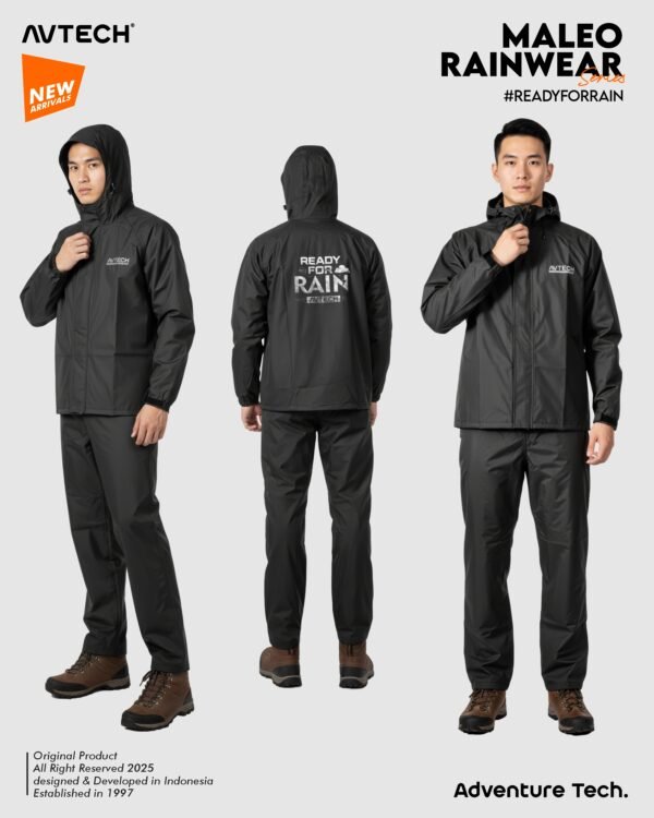 AVTECH - Jas Hujan Raincoat Rainwear Mantel Outdoor Gunung Motor Waterproof Build Up - MALEO