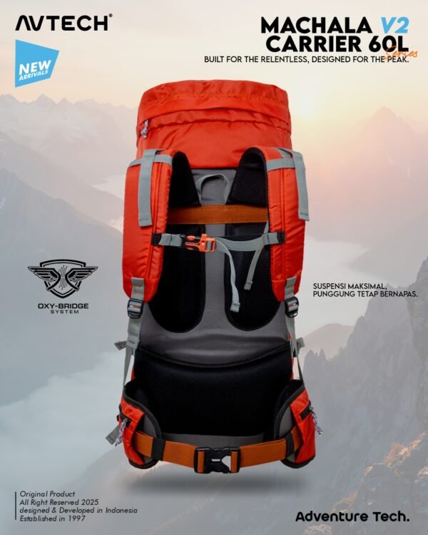 AVTECH - Tas Ransel Carrier Keril Gunung Backpack Hiking Camping Outdoor 60 Liter - MACHALA 60
