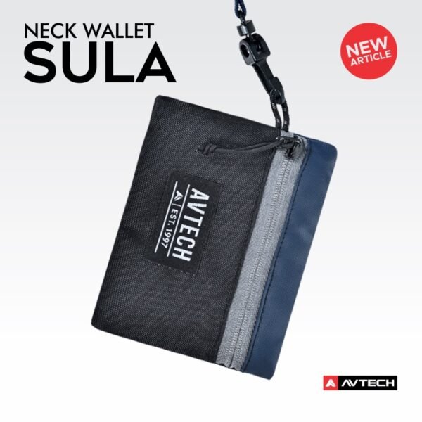 AVTECH - Tas Dompet Kartu Lanyard Hanging Wallet Card Holder Outdoor Kerja Harian - SULA
