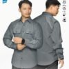 8 AVTECH - Kemeja Lengan Panjang Workshirt Formal Lapangan Kerja Quickdry Reguler Fit - PALMATA
