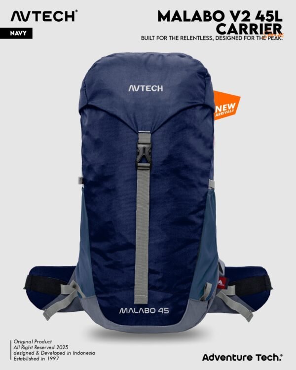 AVTECH - Tas Ransel Carrier Gunung Backpack Hiking Camping Outdoor Travel 45 Liter - MALABO 45