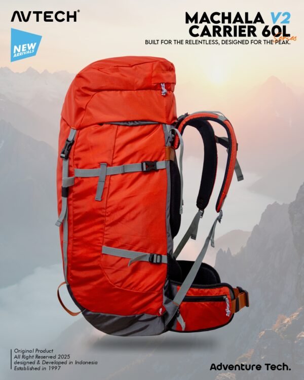 AVTECH - Tas Ransel Carrier Keril Gunung Backpack Hiking Camping Outdoor 60 Liter - MACHALA 60