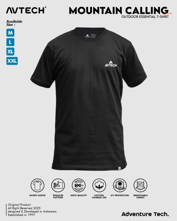CALLING 2 AVTECH – T-Shirt ADV Hiking Kaos Lengan Pendek Outdoor Casual Harian Cotton Combed