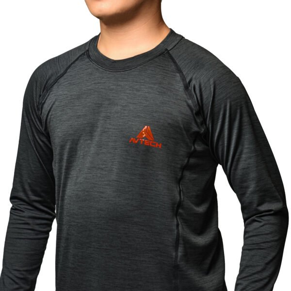 AVTECH - Baselayer Baju Kaos Manset Long Sleeve Olahraga Lari Hiking Slim Fit Dry Fit - SANTALUM