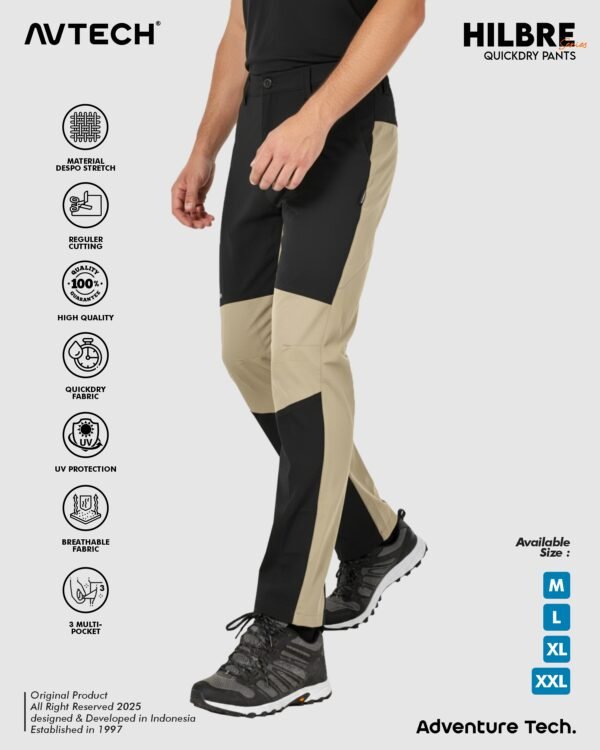 AVTECH - Pants Celana Panjang Gunung Outdoor Hiking Travel Lifestyle Quick Dry Reguler Fit - HILBRE