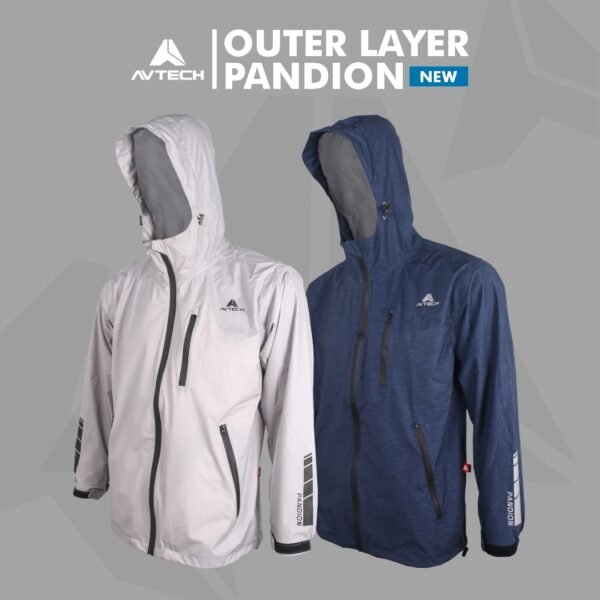 PONDION 1 AVTECH - Jaket Windbreaker Water Repellent Outdoor Hiking Gunung Motor Harian Hujan - PANDION