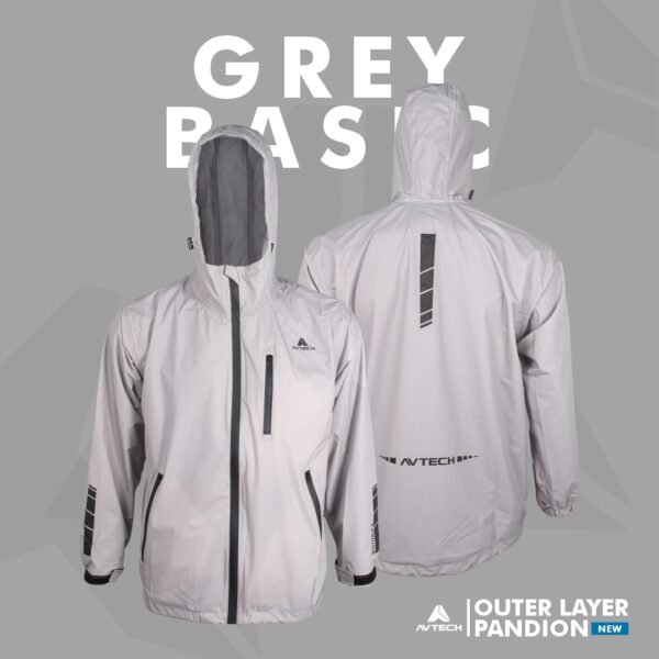 PONDION 5 AVTECH - Jaket Windbreaker Water Repellent Outdoor Hiking Gunung Motor Harian Hujan - PANDION