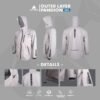PONDION 6 AVTECH - Jaket Windbreaker Water Repellent Outdoor Hiking Gunung Motor Harian Hujan - PANDION
