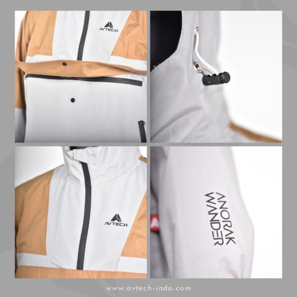 PUPPEN 4 AVTECH - Jaket Windbreaker Waterproof Outdoor Gunung Camping Motor Harian Hujan - ANORAK WANDER