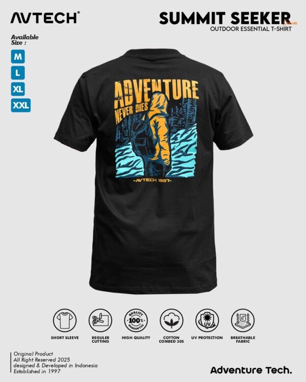 SEEKER 2 AVTECH - T-Shirt Summit Seeker Kaos Lengan Pendek Outdoor Casual Harian Cotton Combed