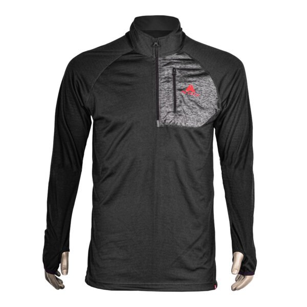 AVTECH - Baselayer Baju Kaos Manset Lengan Panjang Sport Quickdry Slim Dry Fit Half Zipper - AGILIS