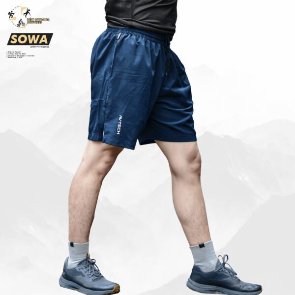 AVTECH - Celana Pendek Unisex Olahraga Lari Running Gym Outdoor Trekking Stretch Quick Dry - SOWA