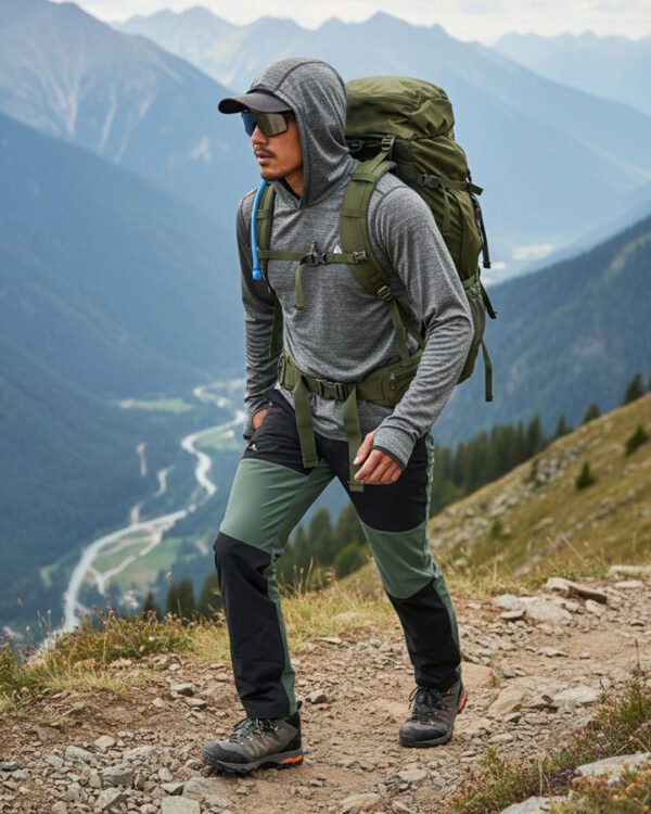 falcata & Baselayer woodie AVTECH - Baju Baselayer Kaos Manset Lengan Panjang Olahraga Outdoor Dry Fit Hoodie - WANDER