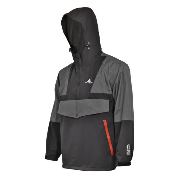 hitam AVTECH - Jaket Windbreaker Waterproof Outdoor Gunung Camping Motor Harian Hujan - ANORAK WANDER