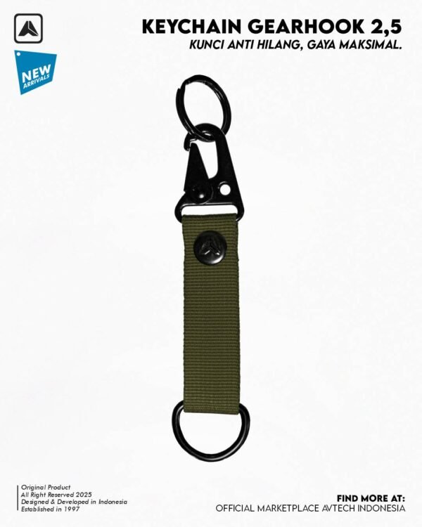 AVTECH - Gantungan Kunci Tactical Key Holder Outdoor - KEYCHAIN GEARHOOK 2.5