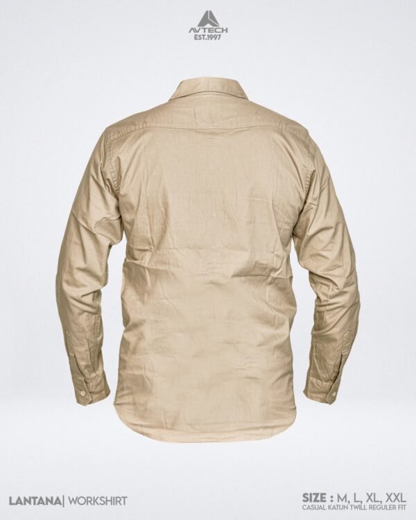 AVTECH - Kemeja Lengan Panjang Workshirt Tactical Formal Kerja Harian Casual Katun Twill - LANTANA