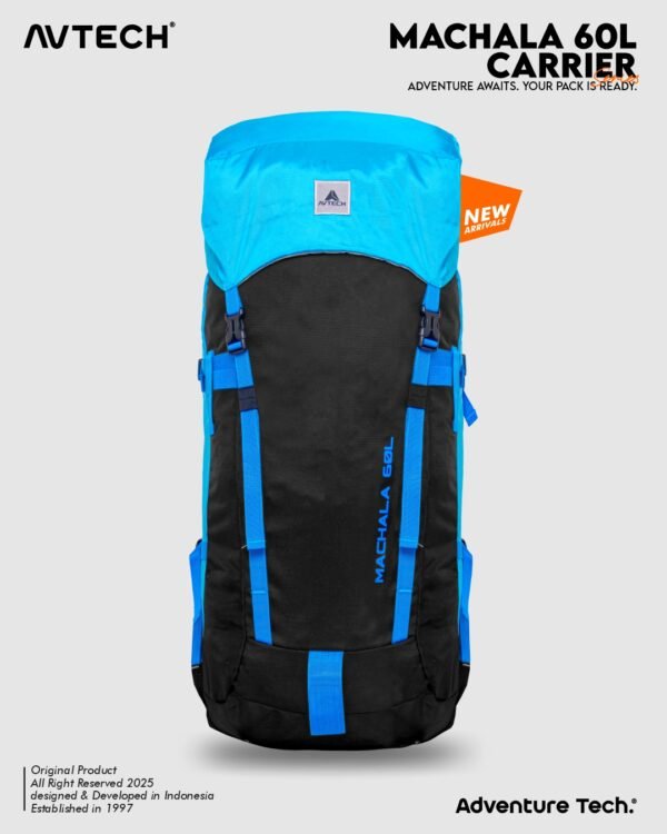 machala 1 -new AVTECH - Tas Ransel Carrier Keril Gunung Backpack Hiking Camping Outdoor 60 Liter - MACHALA 60