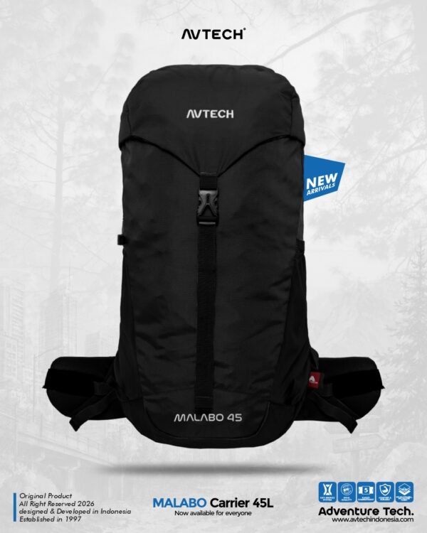 AVTECH - Tas Ransel Carrier Gunung Backpack Hiking Camping Outdoor Travel 45 Liter - MALABO 45