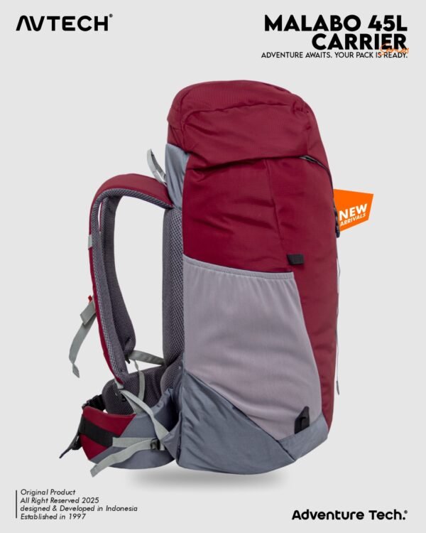 AVTECH - Tas Ransel Carrier Gunung Backpack Hiking Camping Outdoor Travel 45 Liter - MALABO 45