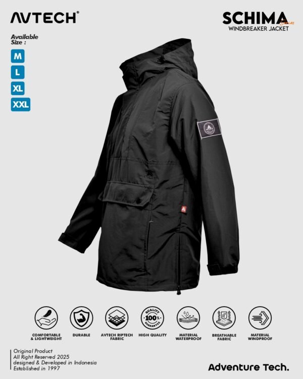 schima 2 AVTECH - Jaket Windbreaker Water Repellent Gorpcore Outdoor Hiking Gunung Motor Hujan - SCHIMA
