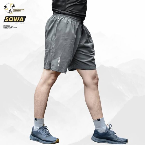 AVTECH - Celana Pendek Unisex Olahraga Lari Running Gym Outdoor Trekking Stretch Quick Dry - SOWA