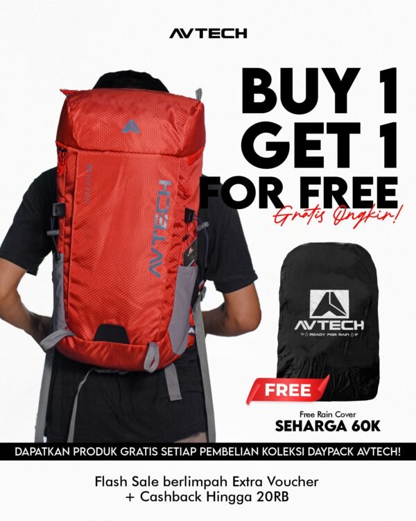 AVTECH - Tas Ransel Carrier Gunung Backpack Travel Bag Hiking Camping Outdoor 30 Liter - THAKAN 30