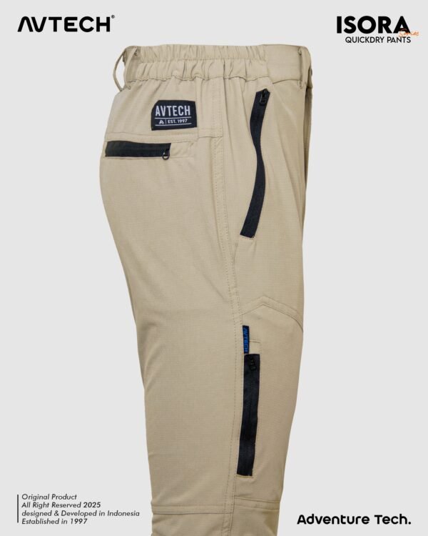AVTECH - Celana Panjang Pria Wanita Gunung Outdoor Travel Lifestyle Quick Dry Slim Fit - ISORA